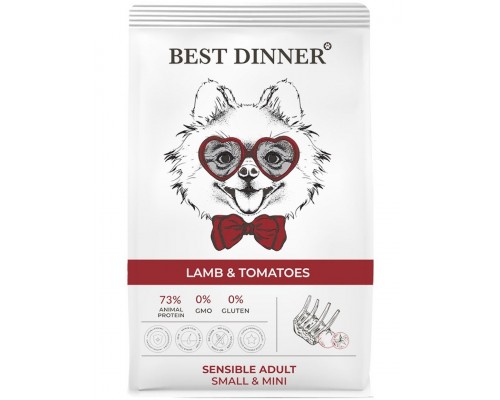 Sensible Adult Mini Lamb&Tomatoes для собак мелких пород с ягненком и томатами