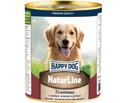 Nature Line для взрослых собак телятина с сердцем, печенью и рубцом