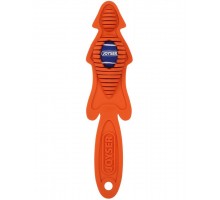 Маленькая шкура лисы из резины c мячом-пищалкой, оранжевая