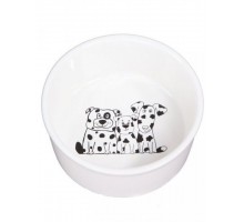Миска "Собаки Кляксы" керамическая 450 мл