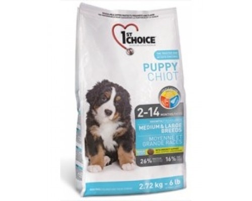 Для щенков средних и крупных пород от 2 до 14 месяцев