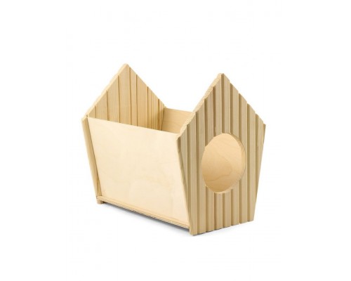 Дом-купалка для шиншилл деревянный