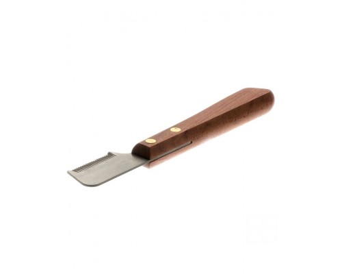 Тримминг с деревянной ручкой 22 частых зуба