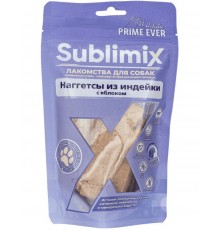 Sublimix Наггетсы из индейки с яблоком лакомство для собак