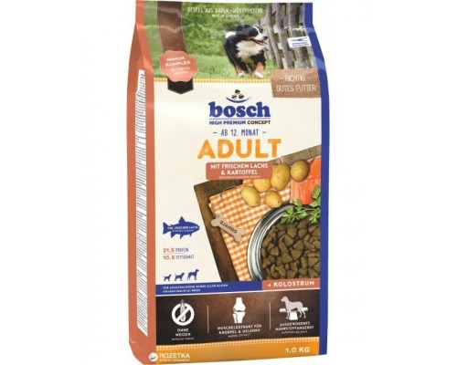 Adult с лососем и картофелем для взрослых собак всех пород