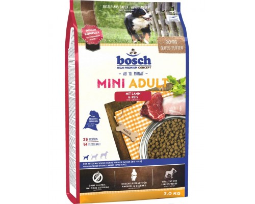 Mini Adult с ягненком и рисом для взрослых собак мелких пород