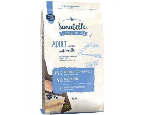 Sanabelle Adult с форелью для взрослых кошек