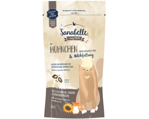 Sanabelle Snackс курицей и молоком лакомство для кошек
