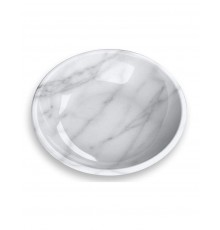 Миска для животных "Carrara Marble", белый мрамор