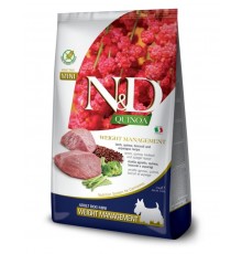 N&D QUINOA Weight Management Lamb Mini беззерновой для мелких пород контроль веса с ягненком