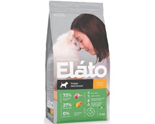 Elato Holistic Puppy Mini Chicken & Duck  Полнорационный корм для щенков мелких пород с курицей и уткой