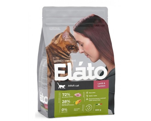 Elato Holistic Adult Cat Lamb & Venison  Полнорационный корм для взрослых кошек с ягненком и олениной