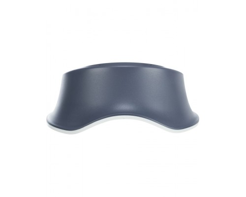 Миска, пластик/резиновая кромка, синий