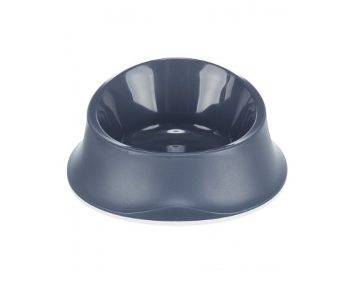 Миска, пластик/резиновая кромка, синий