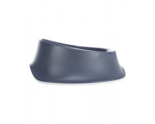 Миска, пластик/резиновая кромка, синий