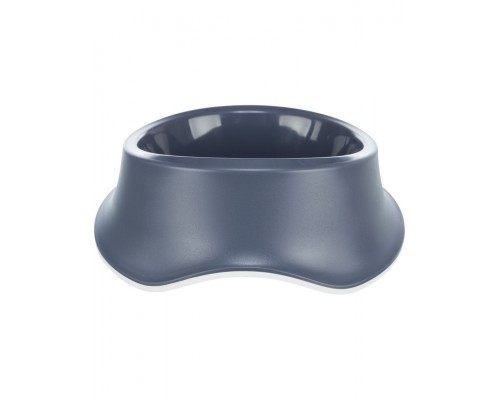 Миска, пластик/резиновая кромка, синий