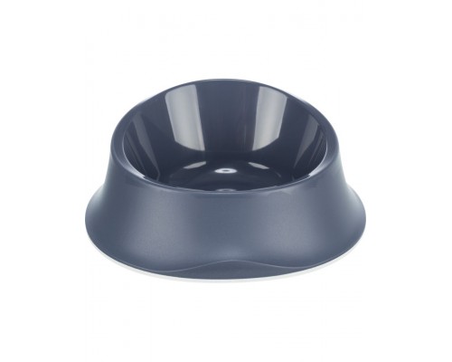 Миска, пластик/резиновая кромка, синий