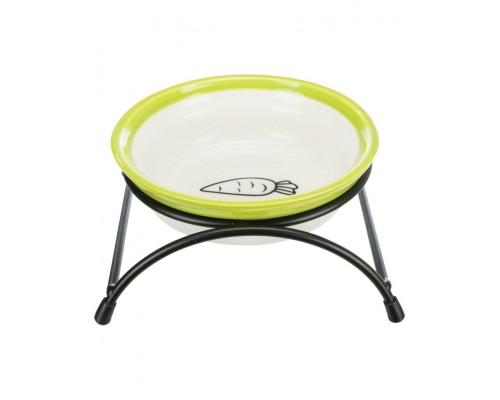 Миска на подставке, керамика/металл