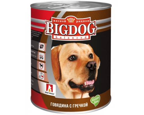 BIGDOG говядина с гречкой