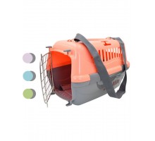 Переноска "Турне" для животных с металлической дверцей (коврик + ремень)