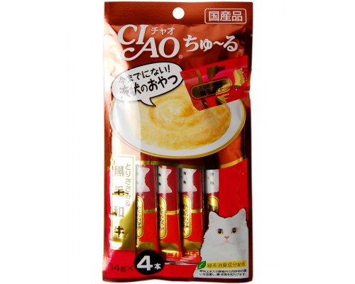 Лакомство для кошек Inaba Ciao Churu Куриное филе с Телятиной