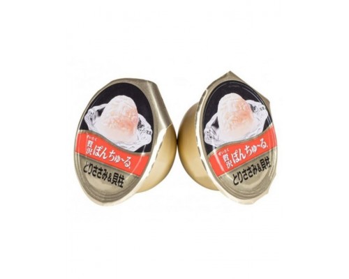 Лакомство для кошек Inaba Pon Churu Куриное филе с морским гребешком, суфле