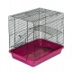 ECO Клетка для грызунов ХОМА-2, не разборная, 2 этажа, шаг прута 8мм, 33*24*28см (без наполнения)
