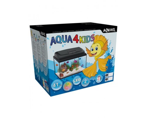 Аквариум AQUA4KIDS 40 / 25 л, прямой, черный