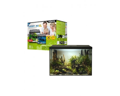 Аквариум LEDDY XL Day&Night 40 / 35л черный прямой
