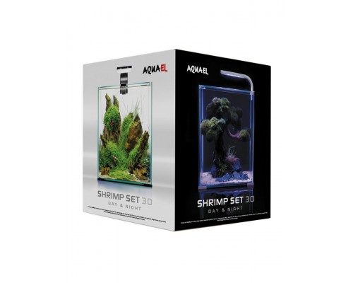 Аквариум Shrimp Set SMART LED Day&Night 30/30л белый