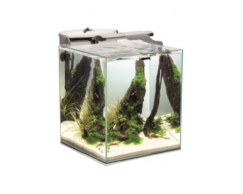 Аквариум FISH & SHRIMP SET DUO LED / 49 л, куб, белый