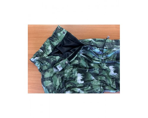 Комбинезон для кобеля французского бульдога на подкладке без утеплителя на застёжке-липучке