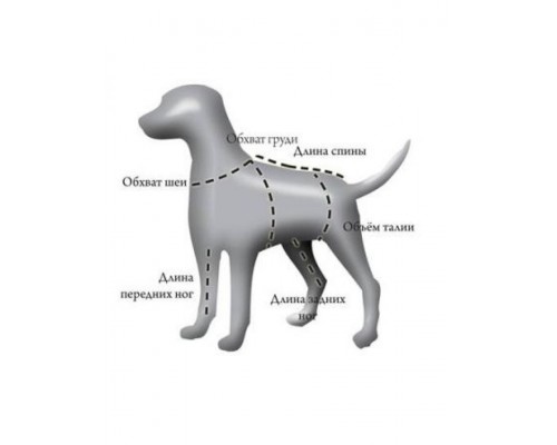 Дождевик на кобеля из мембранной ткани на гладком подкладе без утеплителя