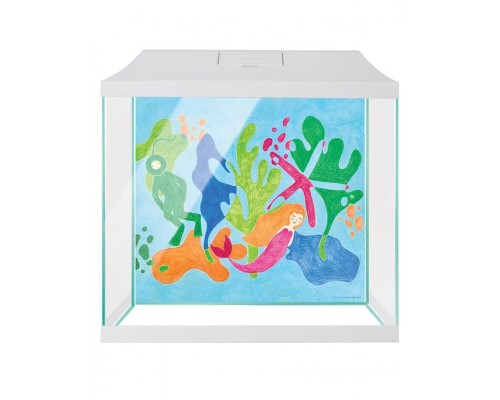 Аквариум LEDDY MINI 35 белый / 19л прямой