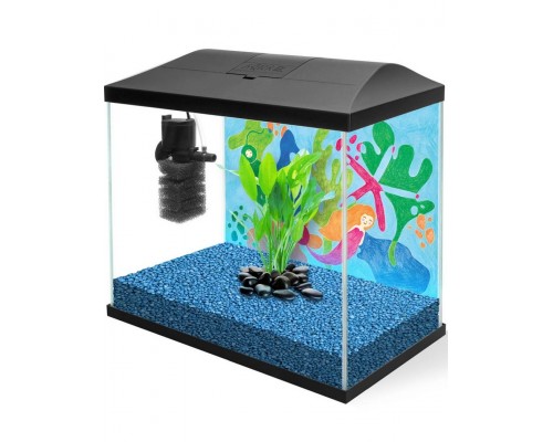 Аквариум LEDDY MINI 35 черный / 19л прямой