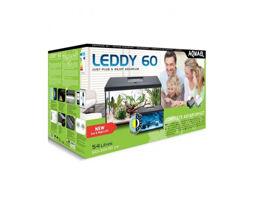 Аквариум LEDDY SET DAY&NIGHT 60 / 54 л, прямой, белый