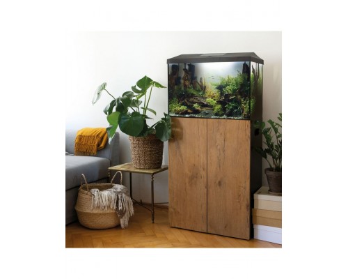 Аквариум LEDDY XL  DAY&NIGHT 60 черный / 72 л, прямой