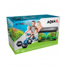 Аквариум AQUA4FAMILY 80 / 102 л, фигурный, черный