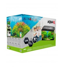 Аквариум AQUA4HOME 100 / 200 л, прямой, черный