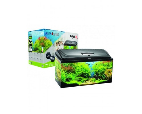 Аквариум AQUA4HOME 100 / 200 л, прямой, черный