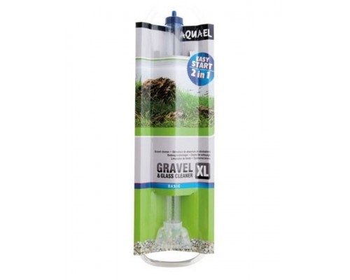 Грунтоочиститель для аквариума GRAVEL & GLASS CLEANER XL со скребком, механический