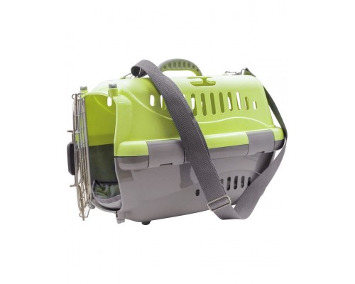 Переноска "Турне" 54,5*36*34см с авиа-замком, с металлической дверцей (коврик+ремень)