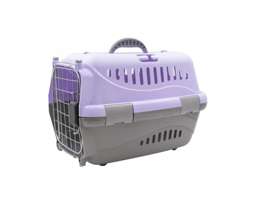 Переноска "Турне" 54,5*36*34см с авиа-замком, с металлической дверцей (коврик+ремень)