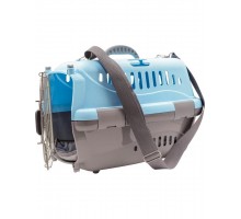 Переноска "Турне" 54,5*36*34см с авиа-замком, с металлической дверцей (коврик+ремень)