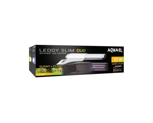 Светильник LEDDY SLIM DUO Sunny & Plant (24-50 см)6500 & 8000 K, 860 лм, черный