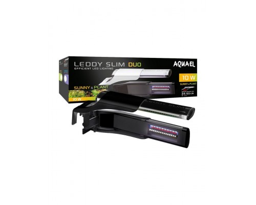 Светильник LEDDY SLIM DUO Sunny & Plant (24-50 см)6500 & 8000 K, 860 лм, черный