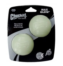 MAX GLOW 2PK MEDIUM Игрушка для собак Мяч светящийся, резина, средняя