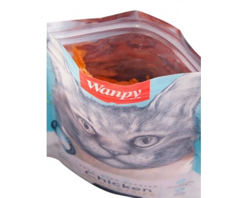 Лакомство Wanpy Cat «мягкая вяленая соломка» из курицы, для кошек