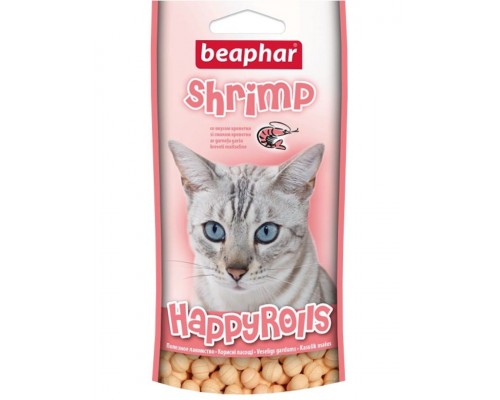 HappyRolls Shrimp шарики со вкусом креветок, витаминизированное лакомство для взрослых кошек