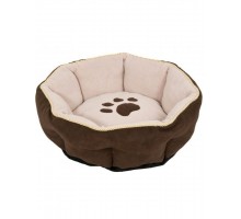 Pet Bedding Sculptured Round Bed лежак для кошек и мелких собак, с мягкими бортиками, круглый